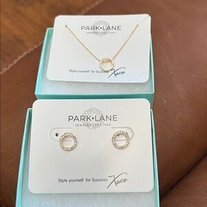 Park Lane Gold Circle Jewelry Set